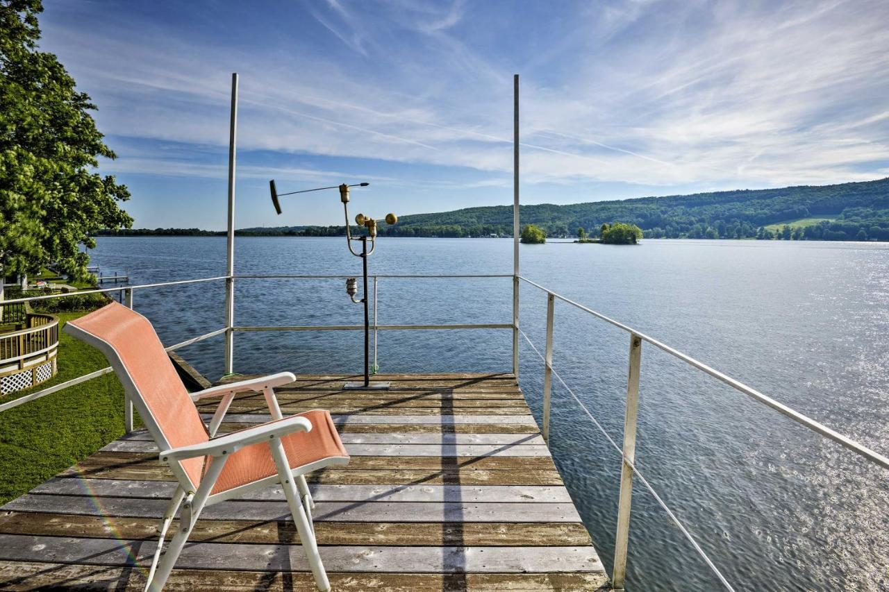 Waterfront Deruyter Home With Private Dock! New Woodstock Екстериор снимка